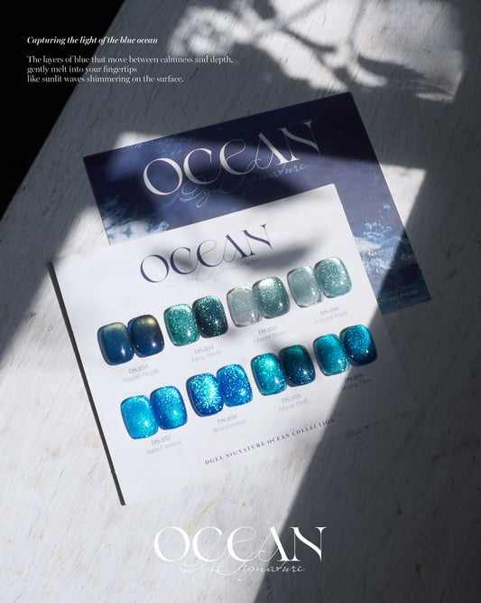 DGEL Ocean Magnetic Gel set (8pcs) - Korean Nail Gel Polish