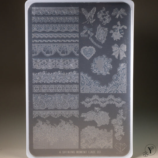 MITHMILLO x A Shining Moment Lace Stamping Plates Set (3pcs/set)