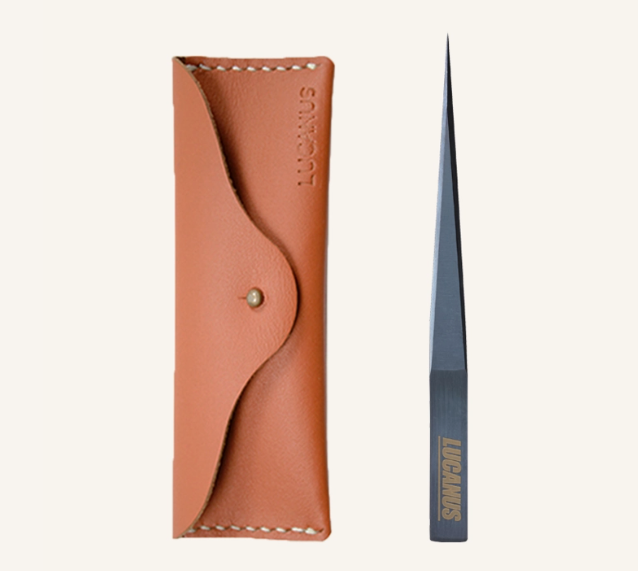LUCANUS - Pincette - Ingrown Hair Pincette with Leather Case