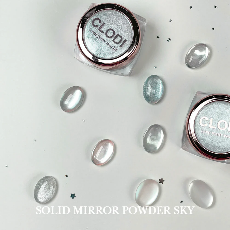 CLODI Solid Mirror Powder Sky (0.5g) - Nail Art