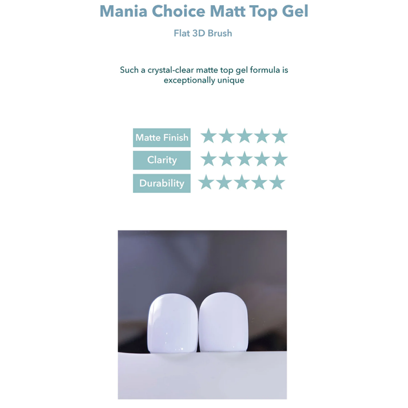 CREAR Mania Choice Matt Top - 10g - Gel