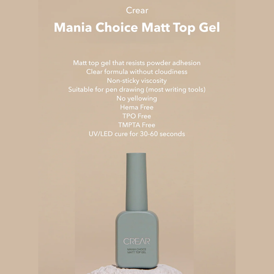 CREAR Mania Choice Matt Top - 10g - Gel