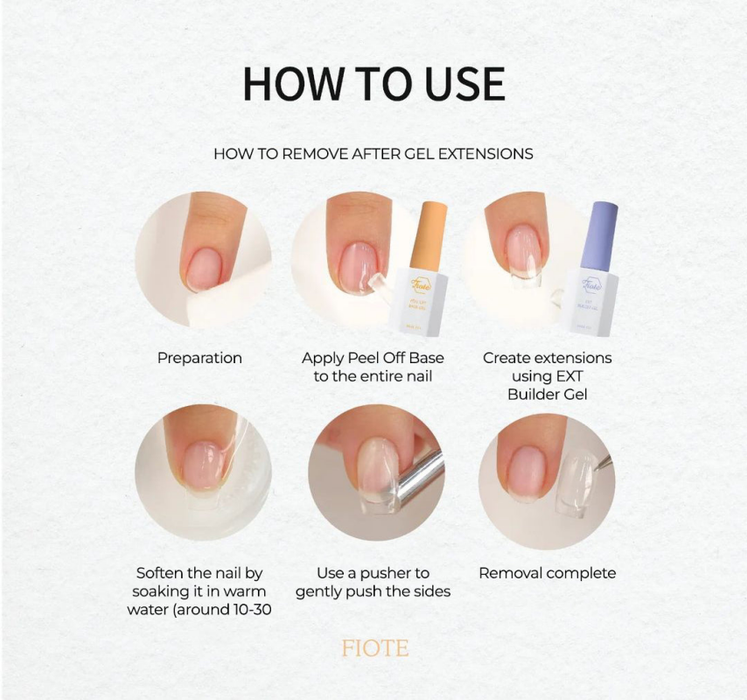 FIOTE Peel Off Base Gel - 10ml - Gel