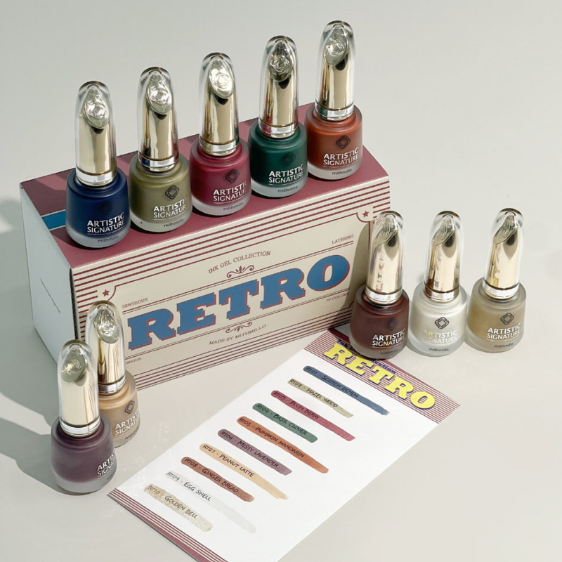 MITHMILLO Retro Ink Set 10pcs/set - Nail Art