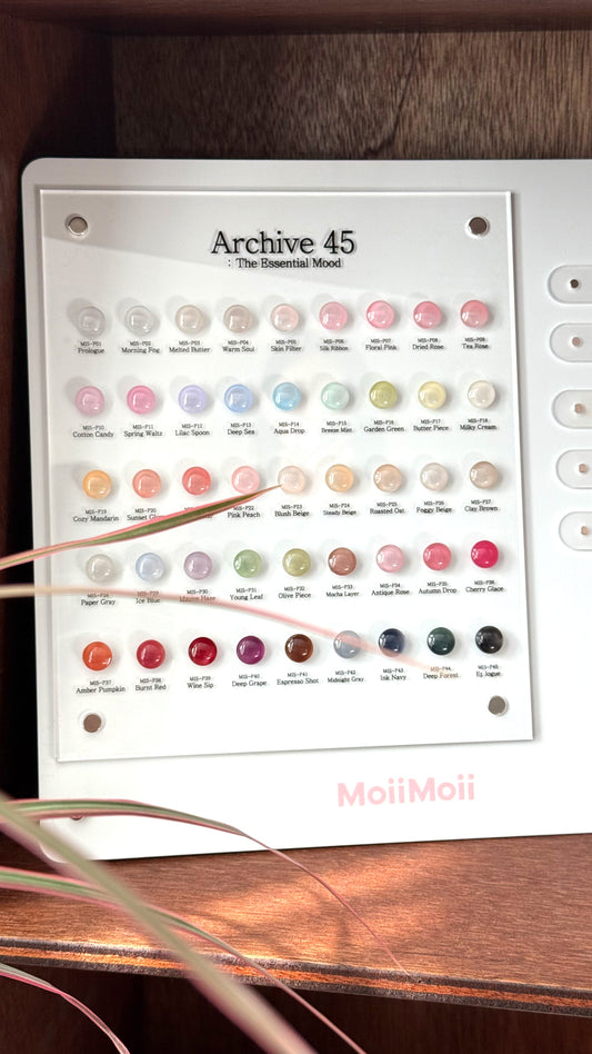 MOII MOII Archive 45 Syrup Gel Polish Set – Korean Nail Gel Collection (45 Colors) - Gel
