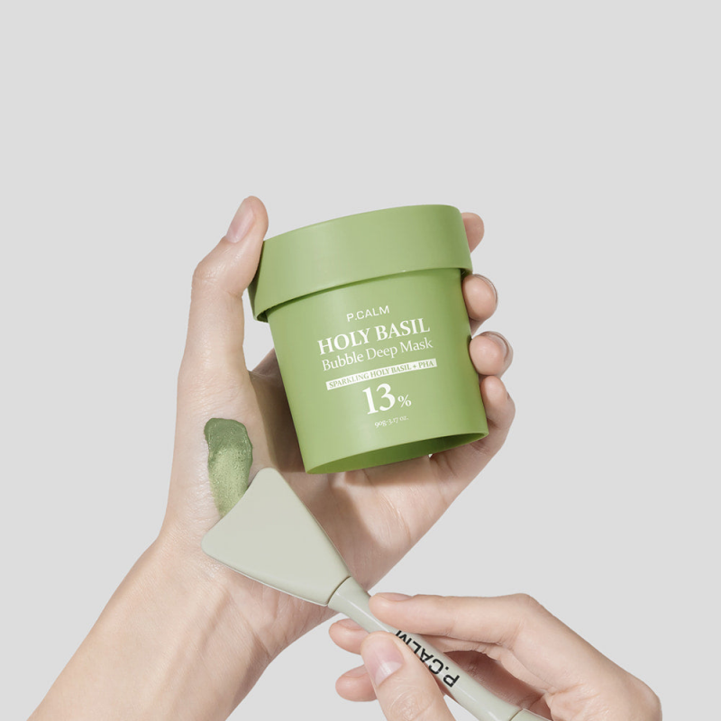 P.CALM HB-002 Holy Basil Sparking Bubble Mask 90g - Skin Care