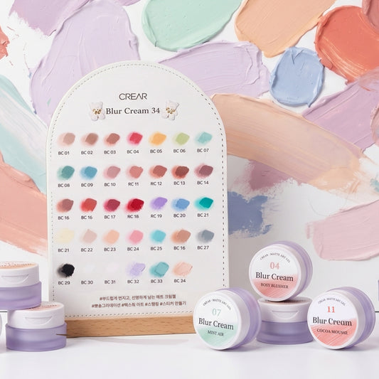 CREAR Blur Cream Color Gel 34 Set – Black Case – detail 1