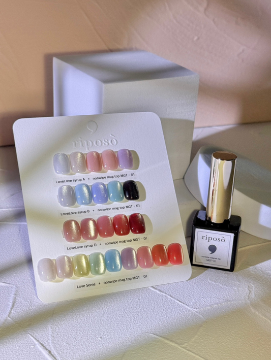 RIPOSO Non-Wipe Magnet Top Gel MGT01 Silky Type 10g - Gel