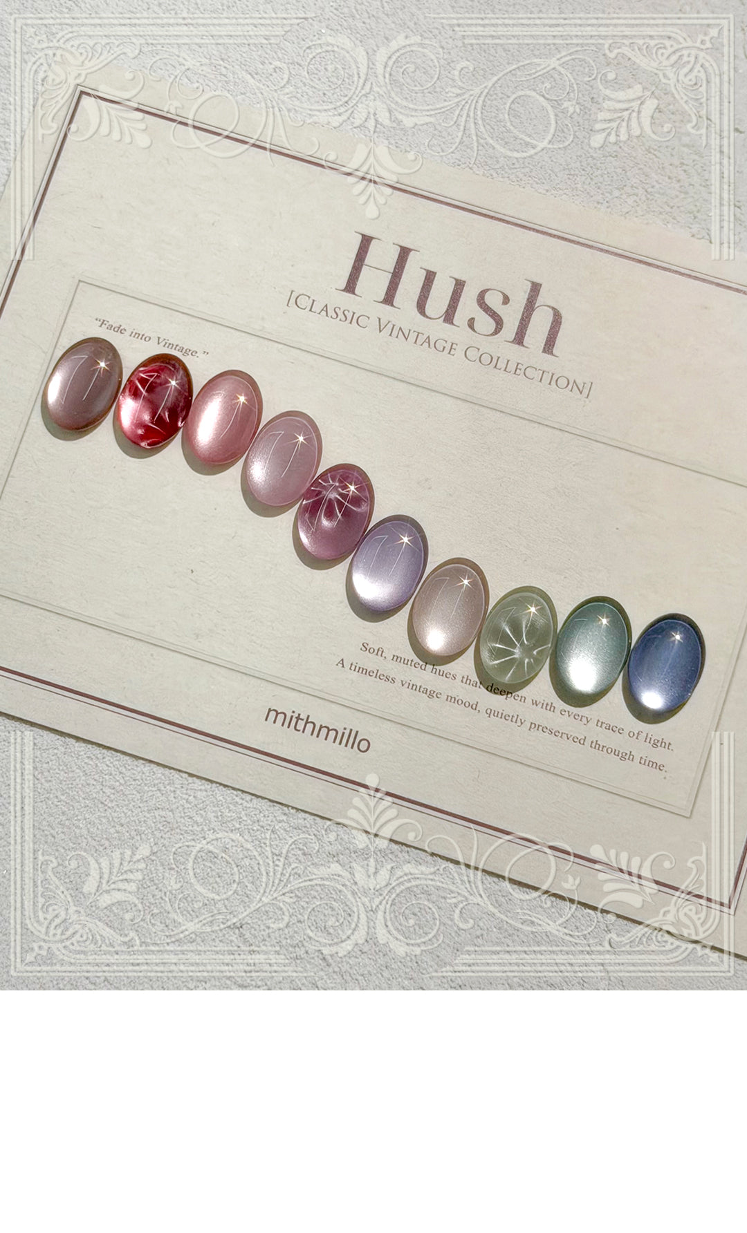 MITHMILLO Hush Collection – vintage magnetic gel colour banner