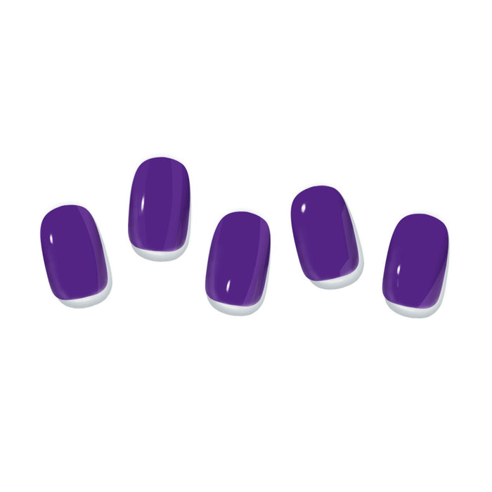 A vibrant display of LEAV Color Gel LVN059, showcasing a collection of richly pigmented 8ml gel nail lacquers in a deep, captivating purple hue. The product's vivid color and glossy finish make it an ideal choice for adding a touch of luxury and style to any manicure, while the versatile formula ensures long-lasting wear and a professional-looking result.