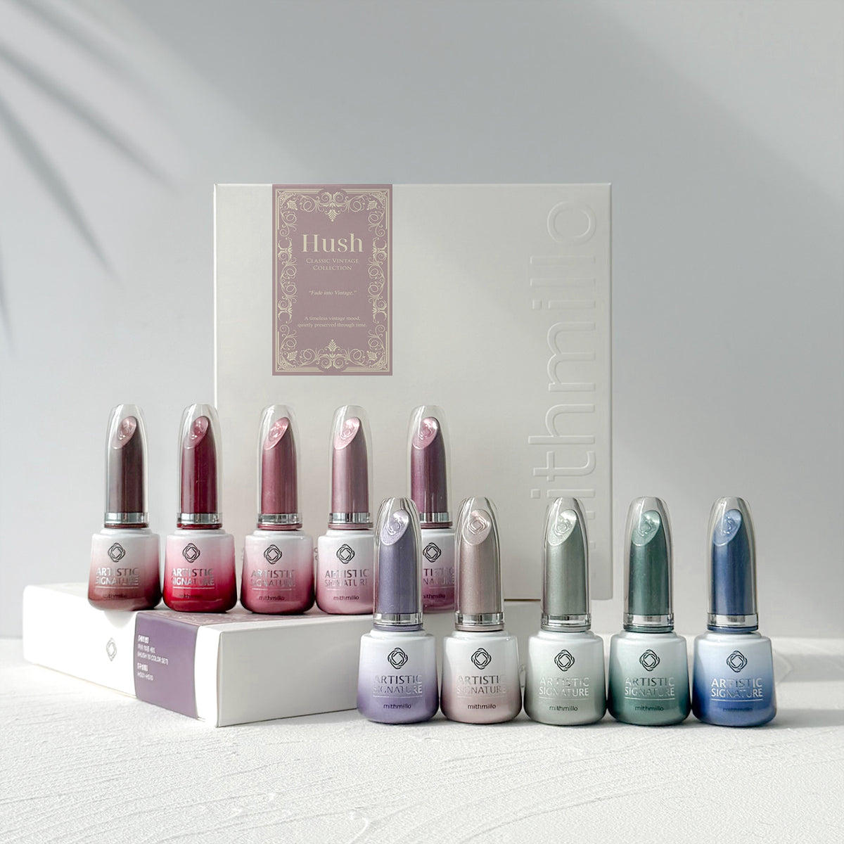 MITHMILLO Hush Collection – ten magnetic gel bottles and collection box