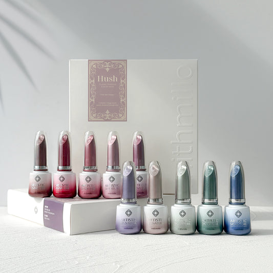 MITHMILLO Hush Collection – ten magnetic gel bottles and collection box