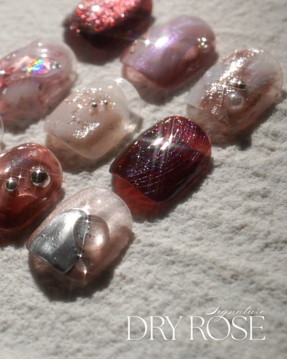 DGEL Signature Dry Rose Magnetic Gel Collection 8pcs/set