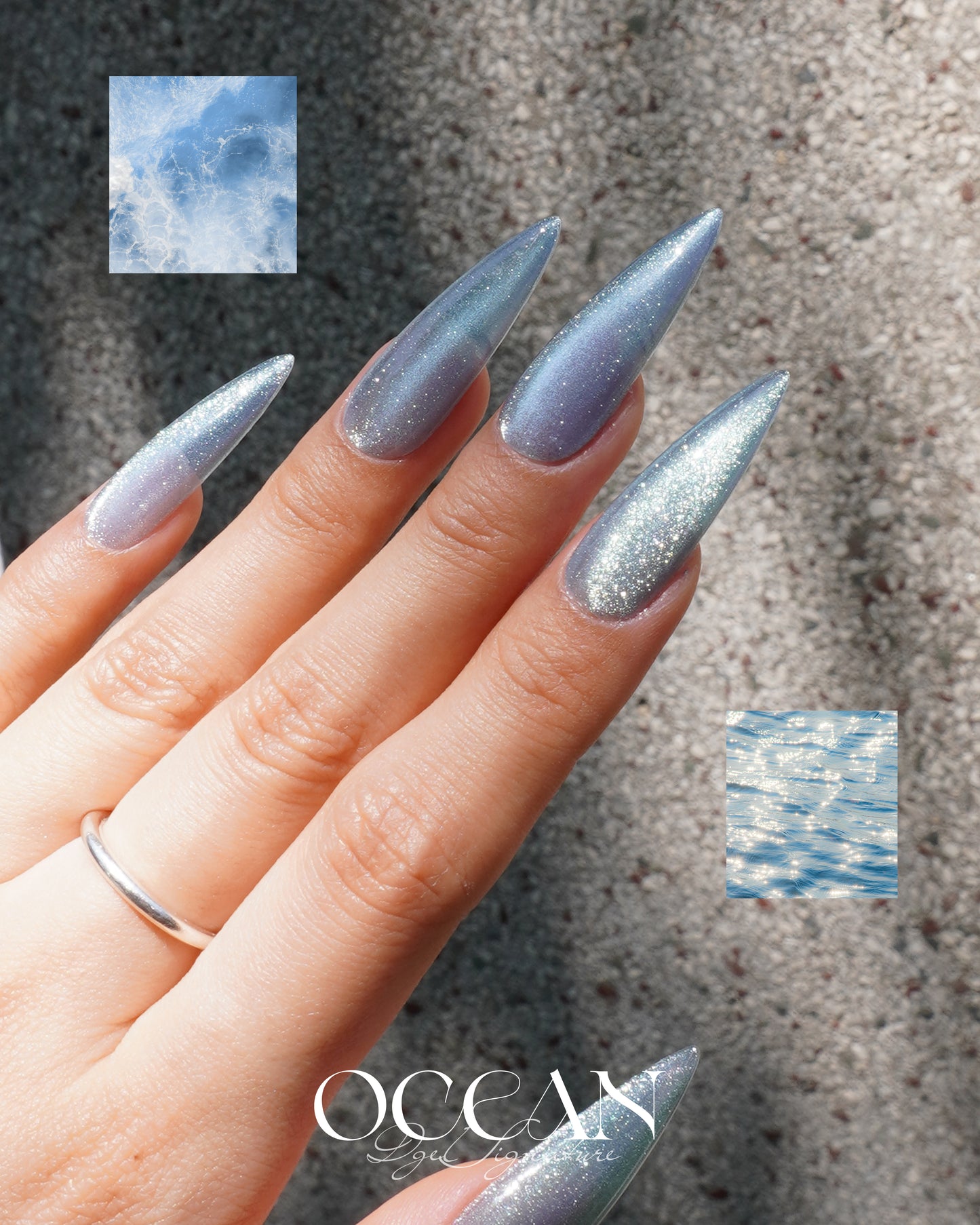 DGEL Ocean Magnetic Gel set (8pcs) - Korean Nail Gel Polish