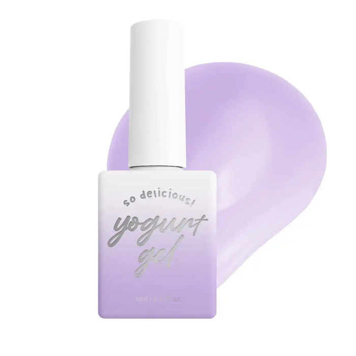 Elegant and inviting image of the "YOGURT Gelato Collection" Shopify product, showcasing a bottle of the delicate, mid-viscosity gel in a soft, pastel lavender tone. The delicate branding and packaging evoke a delectable, high-quality cosmetic or skincare product, perfectly aligning with the brand keywords of "gelato," "limited edition," and "Shopify.