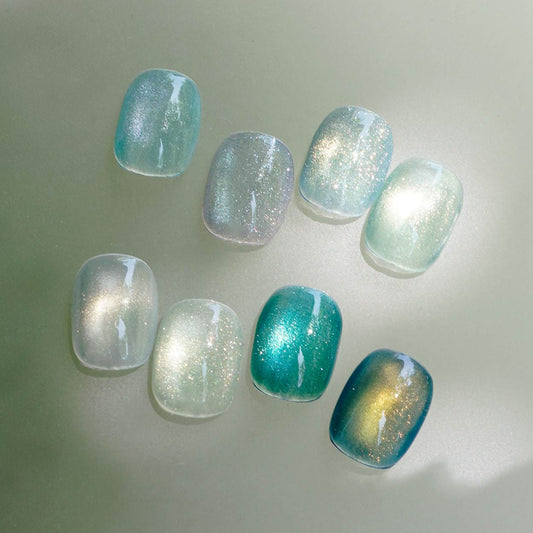 BY MUSE By Soft Green Magnetic Gel Collection (8pcs) - Korean Nail Gel Polish