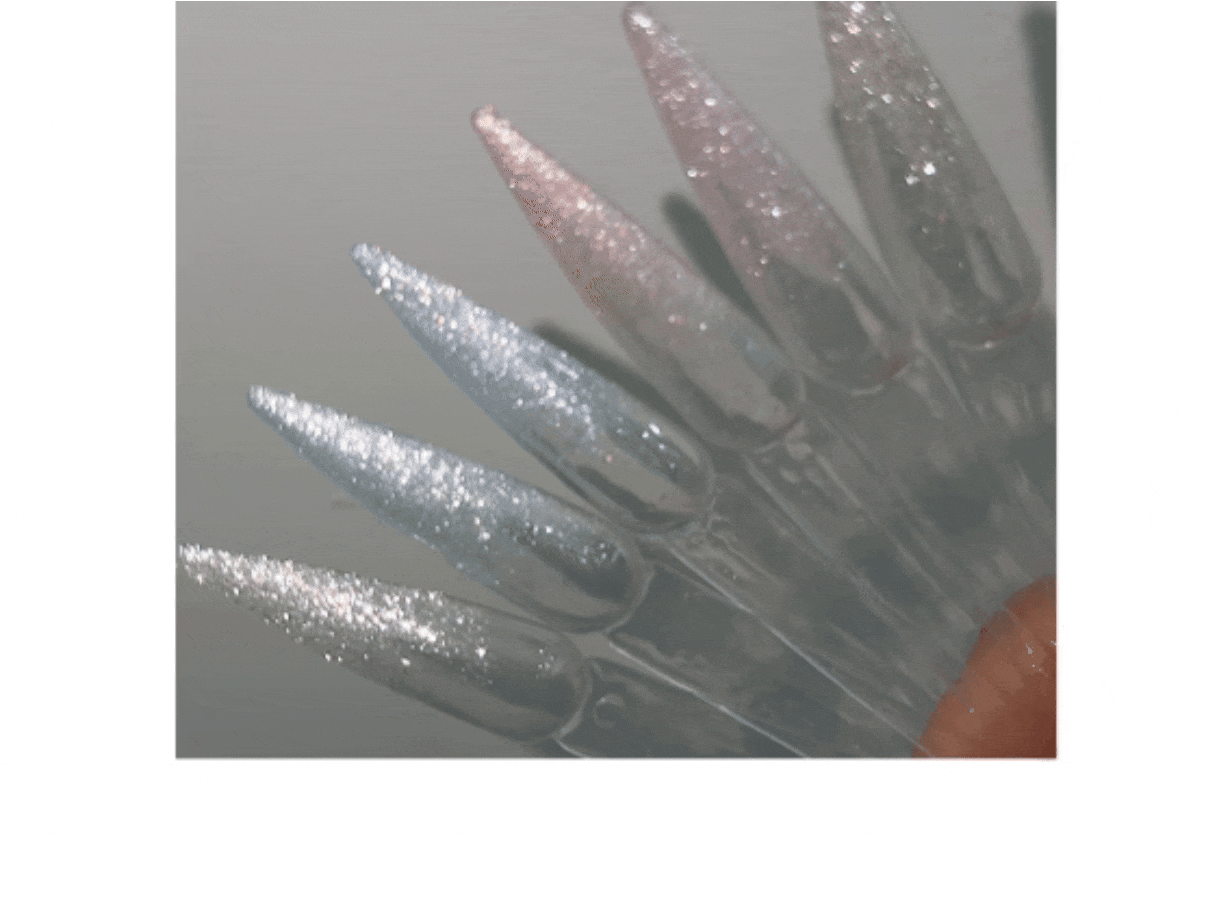 AURORA QUEEN x Ansan J Dia Veil Glitter Gel Collection (6pcs) - Korean Nail Gel Polish