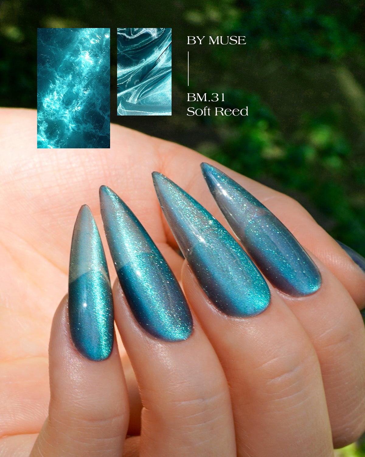 BY MUSE By Soft Green Magnetic Gel Collection (8pcs) - Korean Nail Gel Polish