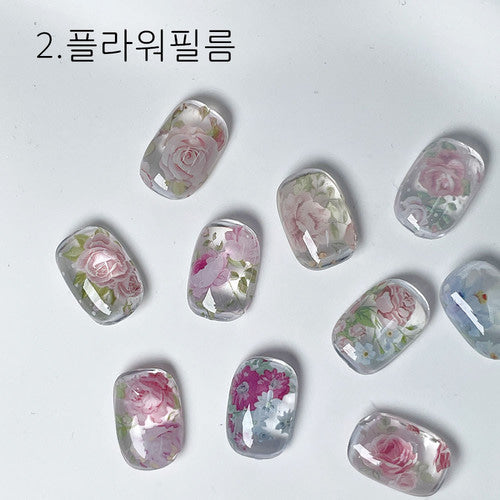 CLODI Super Nail Film Flower 10pcs/set