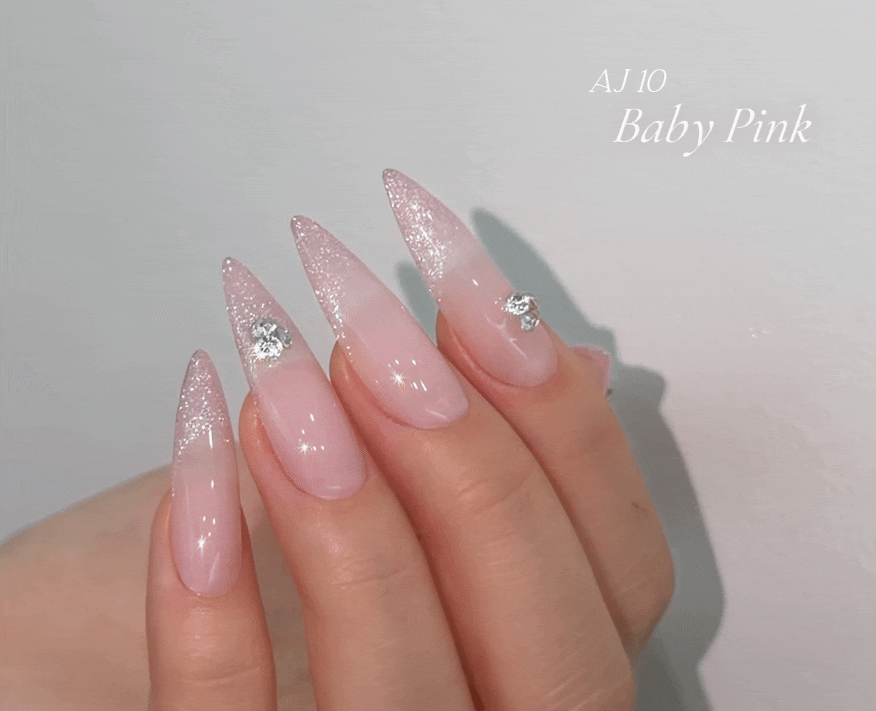 AURORA QUEEN x Ansan J Dia Veil Glitter Gel Collection (6pcs) - Korean Nail Gel Polish