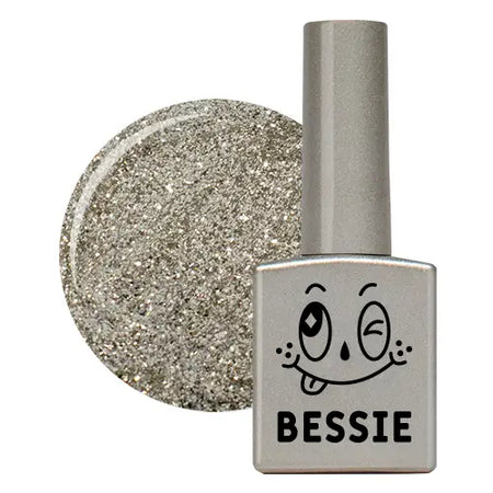 BESSIE GL03 (11ml) - A shimmering, holographic single gel polish that radiates elegance and style, perfect for adding a touch of glamour to any manicure. Explore the full BESSIE collection for premium nail care solutions.