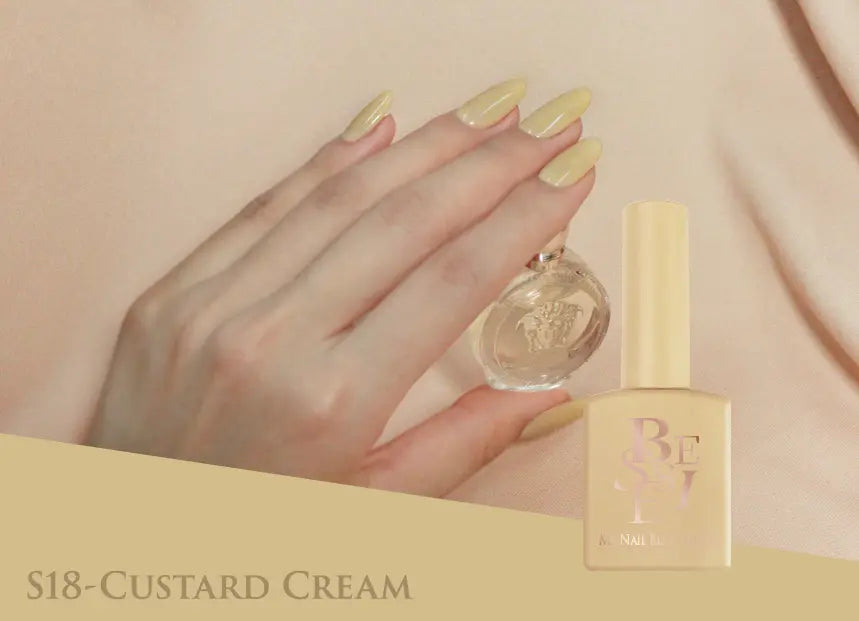 A vibrant and visually captivating image showcasing the "BESSIE Bitter Sweet Collection 7pcs/set" - a stunning array of nail polish hues in a warm, autumnal palette. The image highlights the delicate application of the polish, creating a harmonious and alluring display that effortlessly captures the essence of the BESSIE brand.