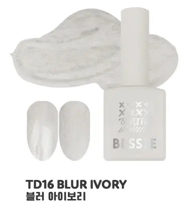 Cozy white fluffy nail polish set featuring the BESSIE brand name, showcasing a winter-inspired color palette for a luxurious manicure experience.