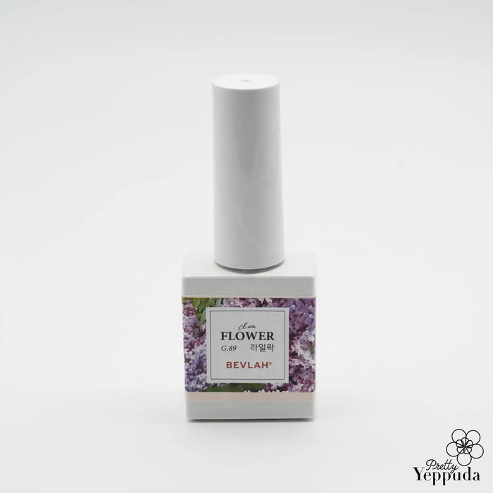 Captivating floral gel product with a blend of over 70 real flowers and glitters, showcasing the natural beauty and uniqueness of each individual item in the Bevlah Petal Collection. The varying size, shape, type, and quantity of flowers contribute to the one-of-a-kind character of this dazzling and moisturizing gel set.