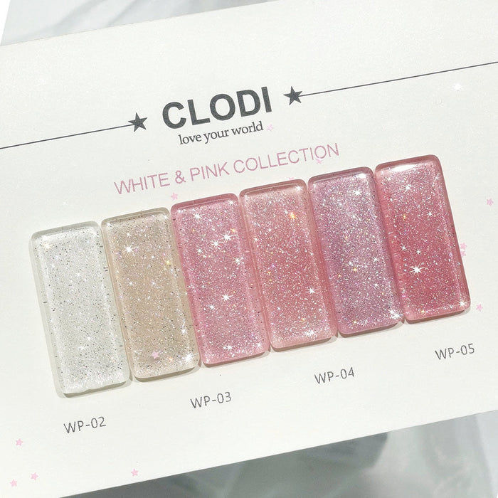 CLODI White and Pink Collection Set 6pcs/set (6x8g)