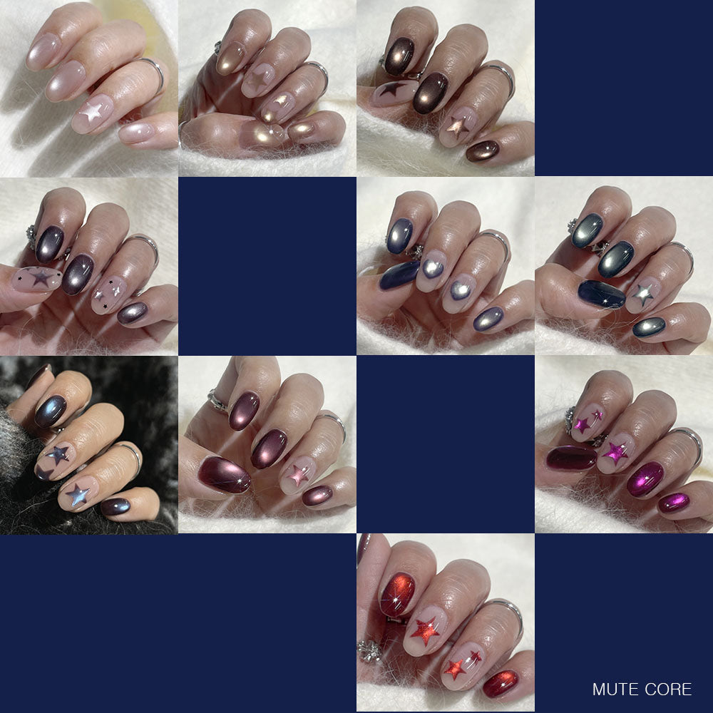 CLODI Mute Core magnetic nail art on hands
