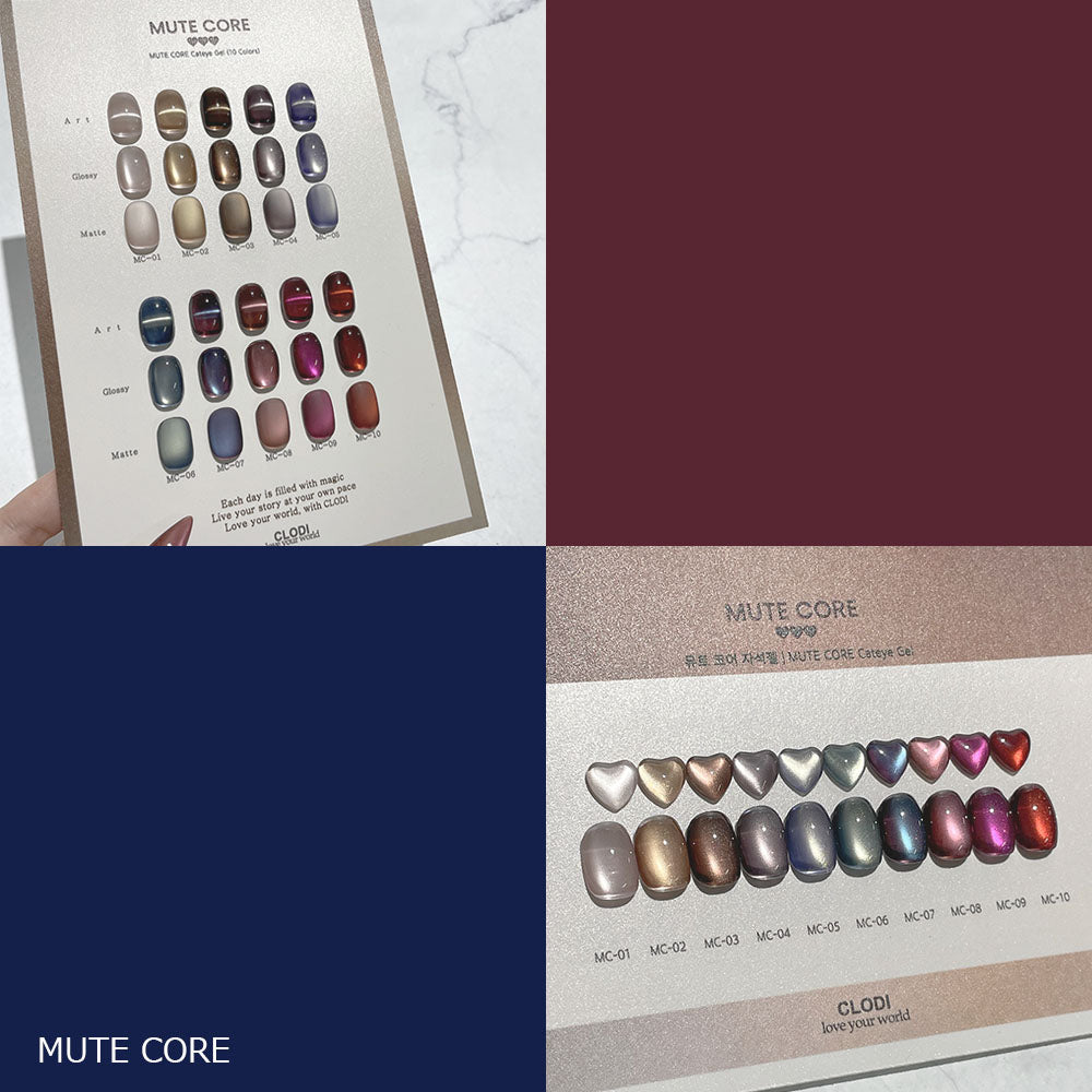 CLODI Mute Core full collection nail art inspiration