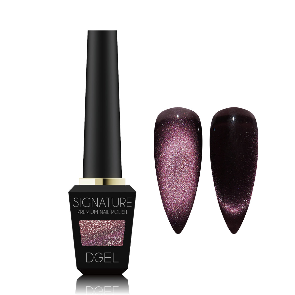 DGEL DS279 Midnight 12 ml bottle and magnetic swatches