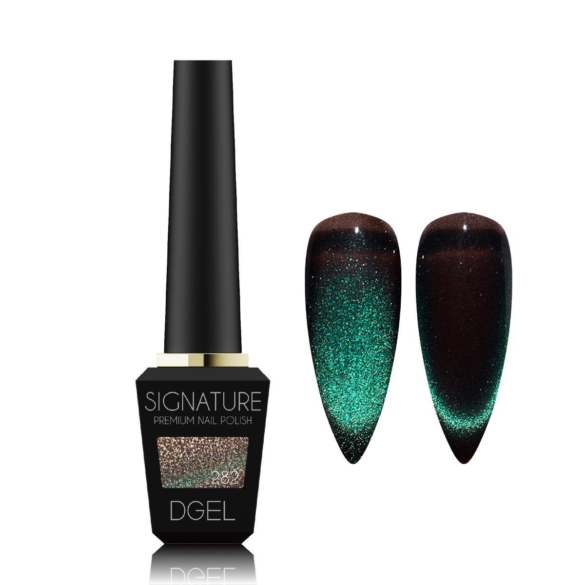 DGEL DS282 Midnight 12 ml bottle and magnetic swatches
