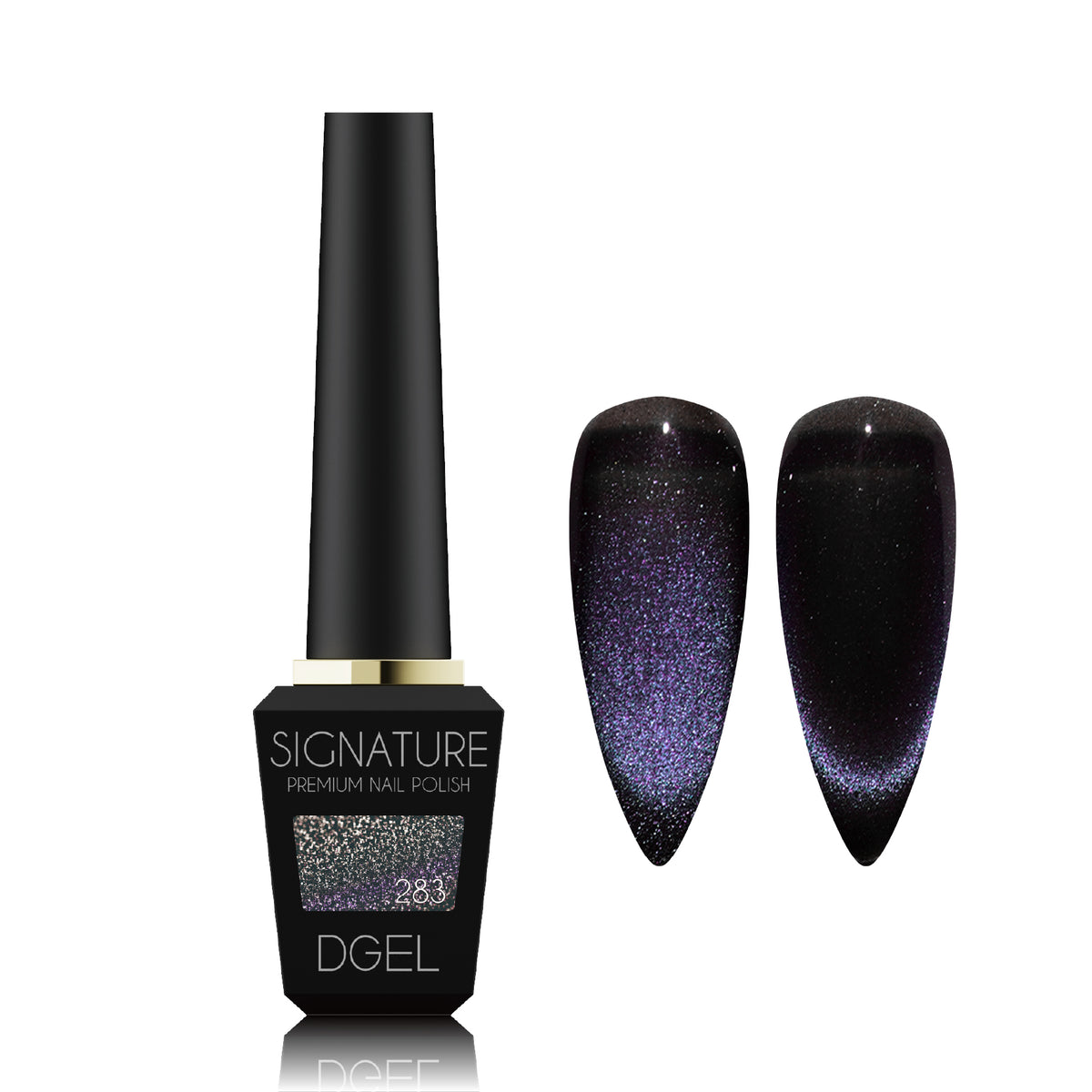 DGEL DS283 Midnight 12 ml bottle and magnetic swatches