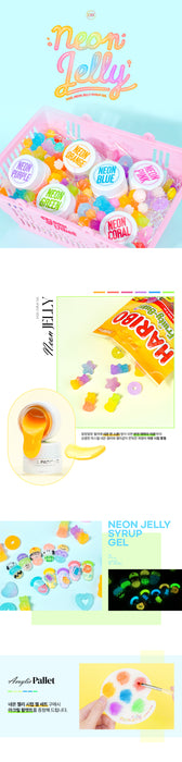 DGEL Neon Jelly Tong Gel 6pcs/set (6x4g)