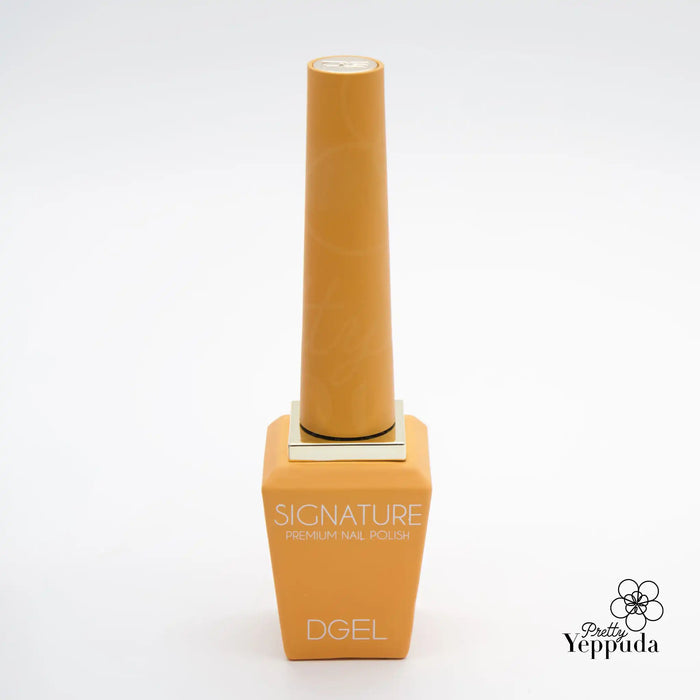 The image depicts an elegant and sophisticated nail polish bottle from the DGEL Signature Urban Night Collection. The bold, modern colors of this 12ml gel polish create a luxurious and chic atmosphere, allowing users to achieve a classic beauty look that reflects their signature style. The clear, vibrant packaging and simple design highlight the premium quality and timeless appeal of this DGEL nail product.