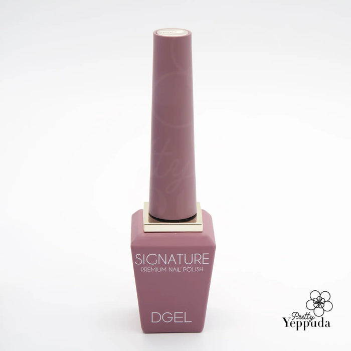 Elegant and sophisticated DGEL Signature Urban Night Collection nail polish bottle in a bold, modern color, showcasing the brand's classic beauty and signature style.