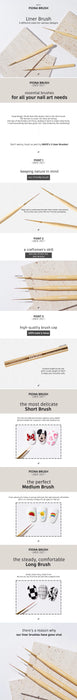 MAYO Piona Liner Brush Long | Korean Nail Supply for Europe | Gelnagel