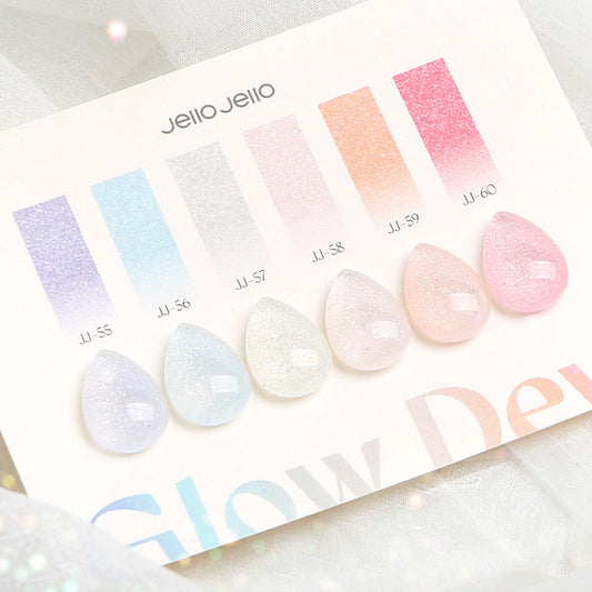 JELLO JELLO Glow Dew Syrup Gel Set (6pcs) - Korean Gel Collection