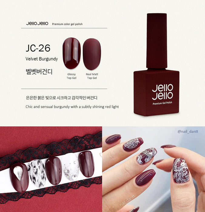 JELLO JELLO Color Gel JC26 Velvet Burgundy (10ml)