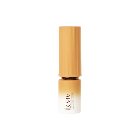 Vibrant sheer syrup gel Polish of the Leav Lazy Days Collection, encapsulated in a sleek and contemporary bamboo packaging, reflecting the brand's commitment to sustainable and eco-friendly practices.