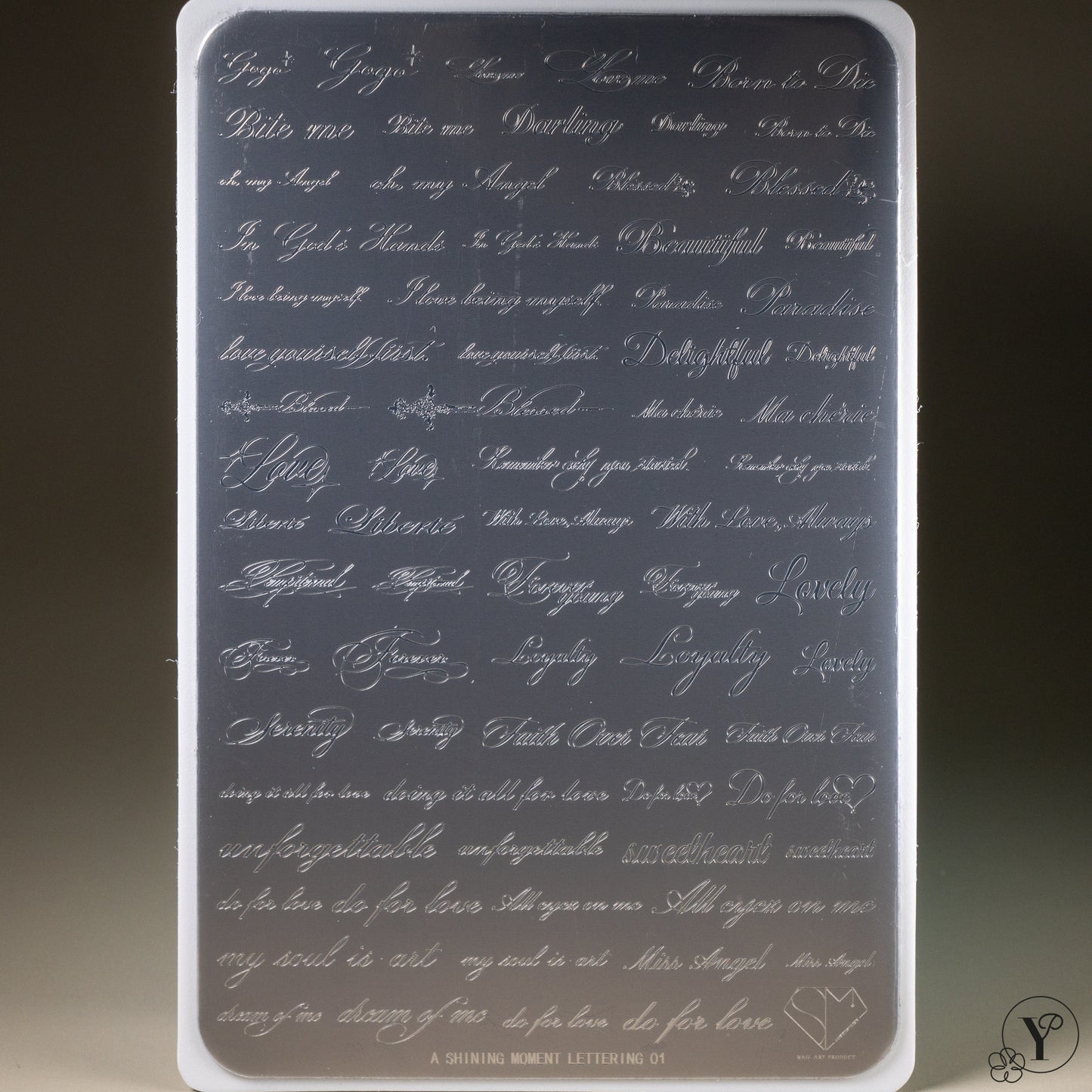 MITHMILLO x A Shining Moment Lettering Stamping Plates Set (3pcs/set)