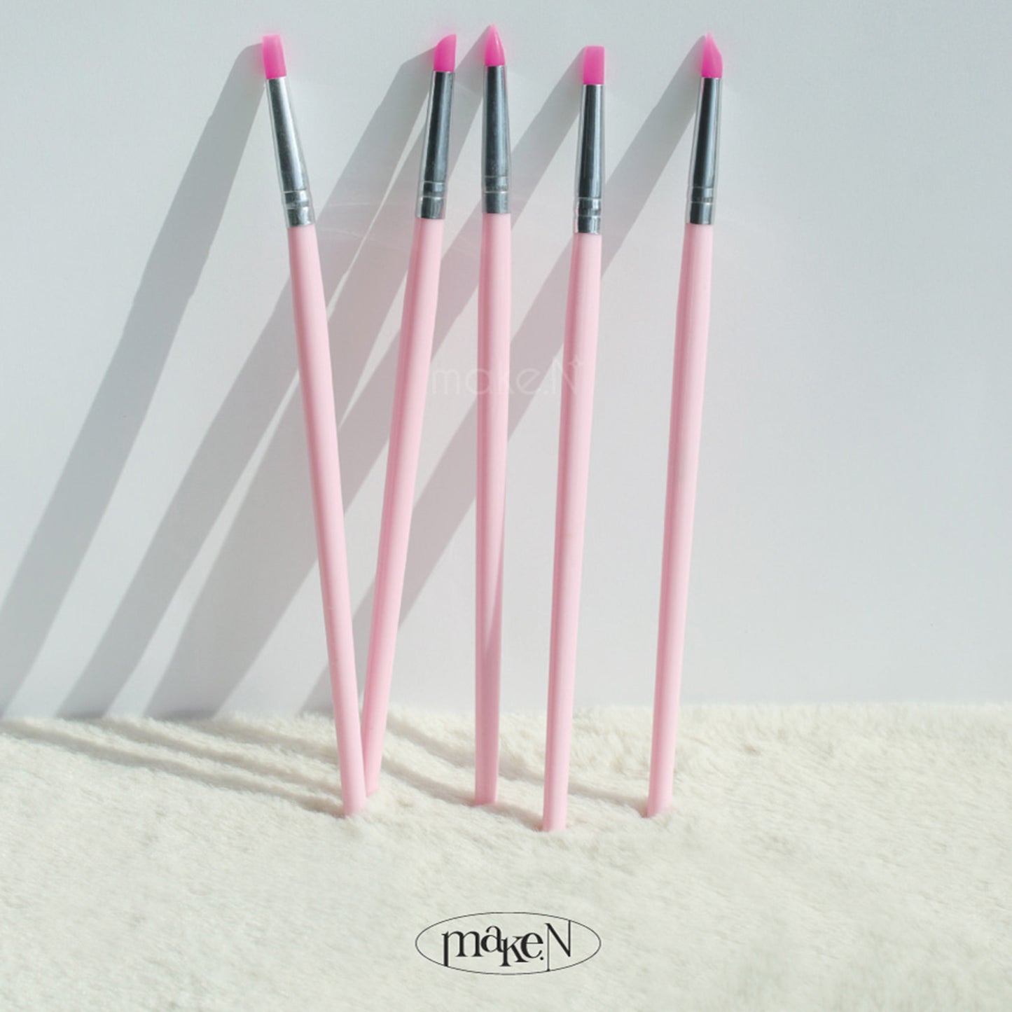 MAKE.N 5 types of soft silicone brushes