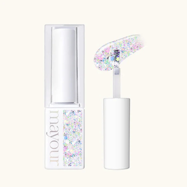 Colorful glitter-infused lollipop-inspired nail gels in a compact 6-piece set, beautifully packaged for a sweet and indulgent Shopify product experience.