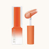 MAYOUR The Collector Season 3 nail polish bottle in vibrant orange, showcasing sleek packaging and a glossy swatch of the semi-sheer syrup gel lacquer. The image displays the product's creamy texture and buildable coverage, perfect for creating stunning ombre effects or full-color designs in seasonal nail art.