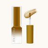 Luxurious gold-toned nail polish bottle with MAYOUR branding, showcasing a creamy, semi-sheer syrup gel formula. The applicator brush is displayed alongside, demonstrating the smooth texture and rich pigmentation of the polish from The Collector Season 3 set, perfect for creating versatile nail art designs.