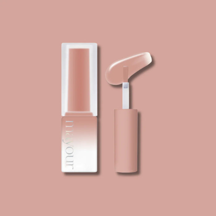 Image of the MAYOUR Grooming Collection 8pcs/set, featuring a nail polish bottle and applicator in soft pastel shades against a light pink background.