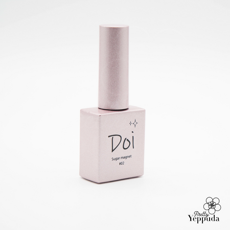 Elegant bottle of Nailbayo DOI Sugar Magnet Gel in soft pink, featuring minimalist design with 'Doi Sugar magnet' text. Part of Korean nail artist's collection, this magnetic gel polish promises professional results. Sleek packaging showcases premium quality and innovative formula for creating stunning nail art effects.