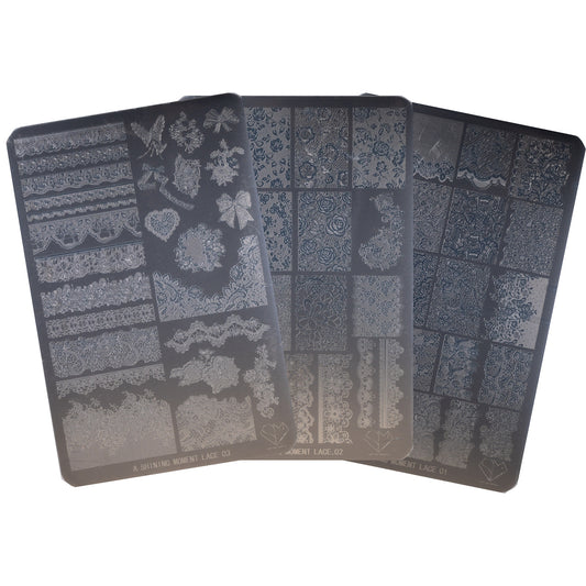MITHMILLO x A Shining Moment Lace Stamping Plates Set (3pcs/set)