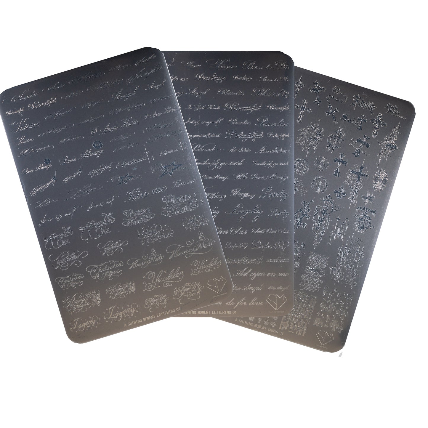 MITHMILLO x A Shining Moment Lettering Stamping Plates Set (3pcs/set)